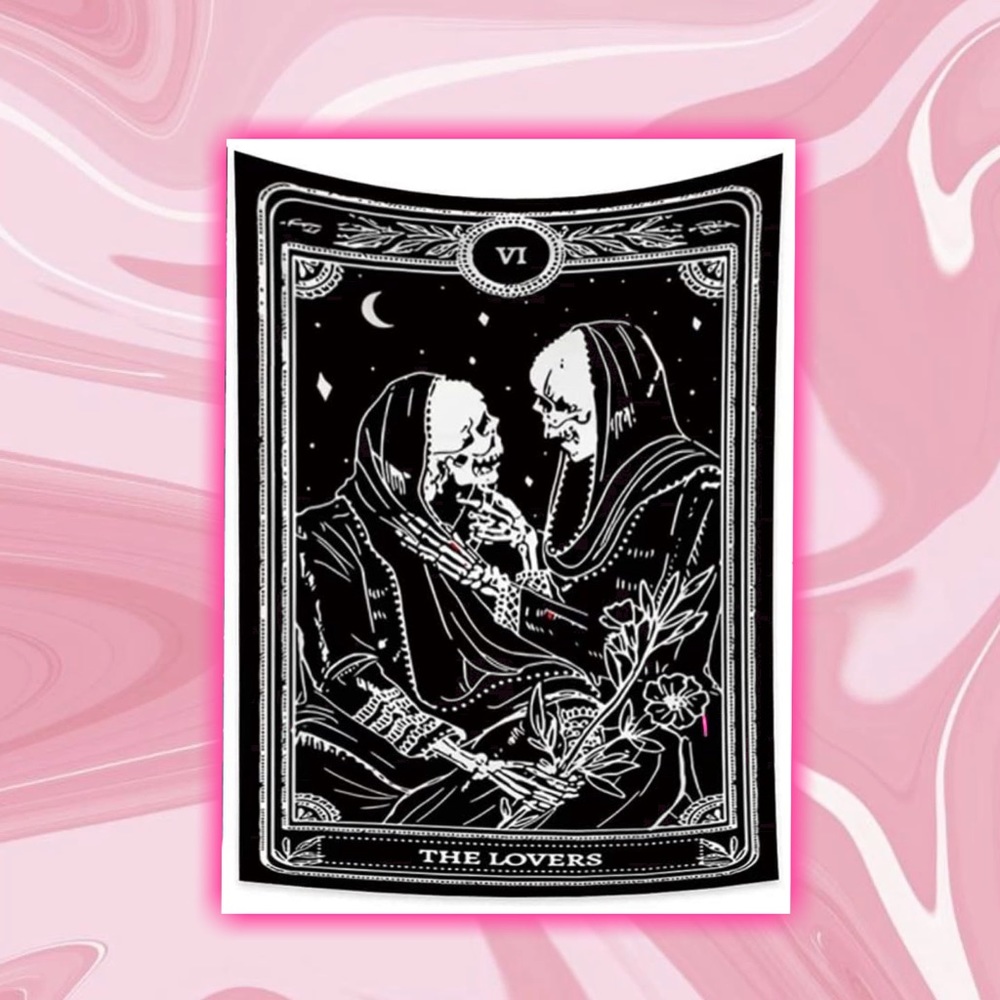"The Lovers" Tarot Card Tapestry